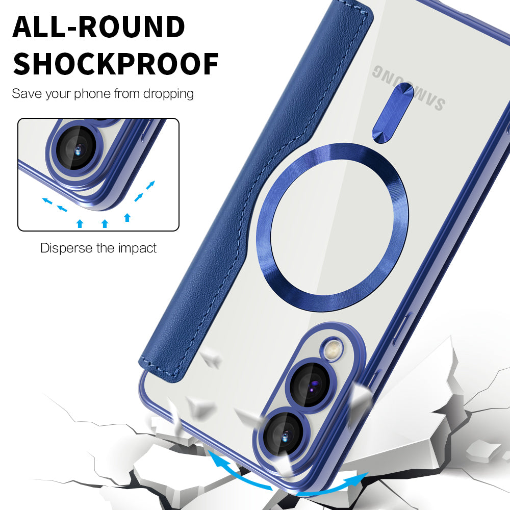 Techsuit - SmartMag Book Case - Samsung Galaxy S25 Edge - Blue