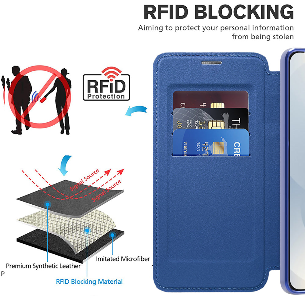 Techsuit - SmartMag Book Case - Samsung Galaxy S25 Edge - Blue