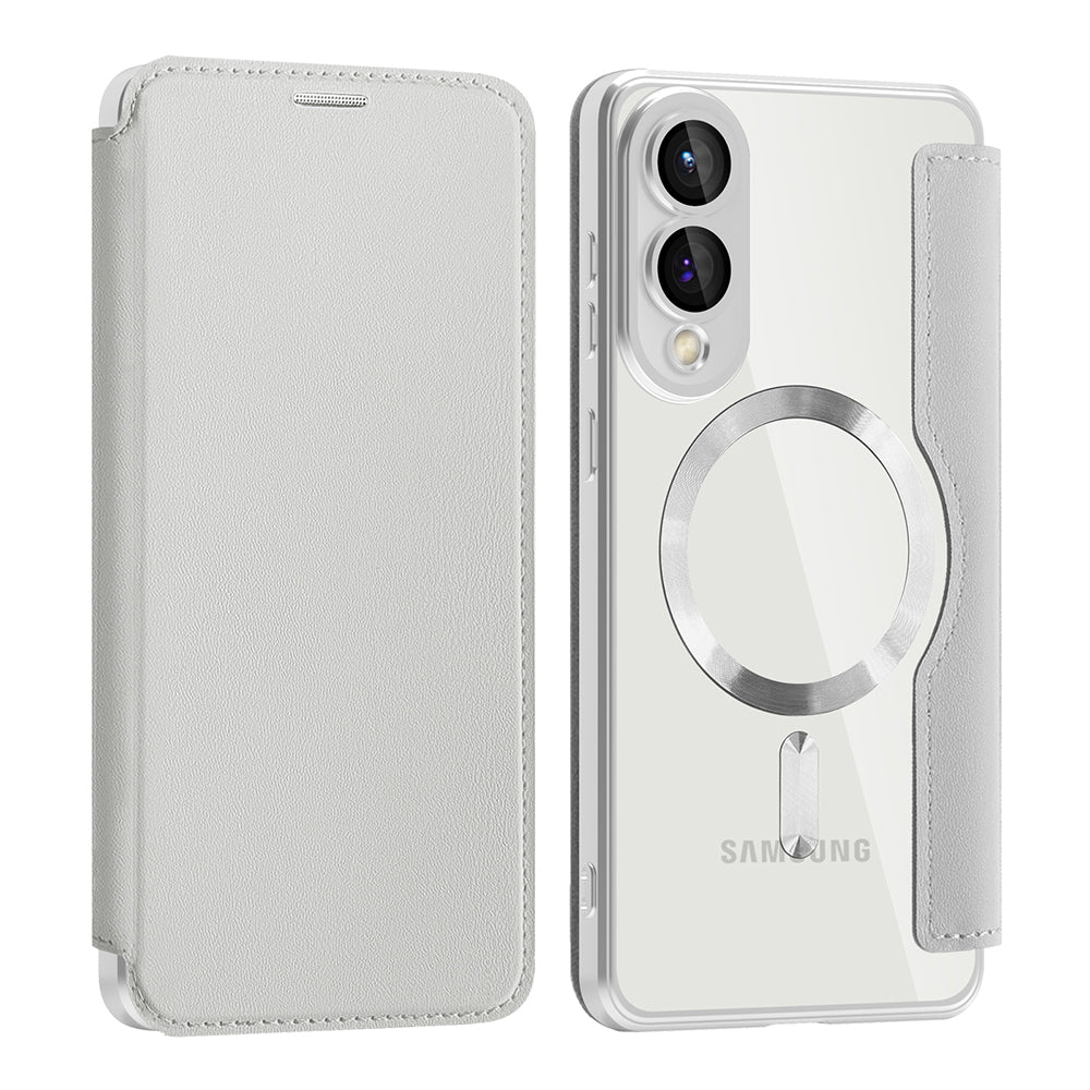Techsuit - SmartMag Book Case - Samsung Galaxy S25 Edge - Gray