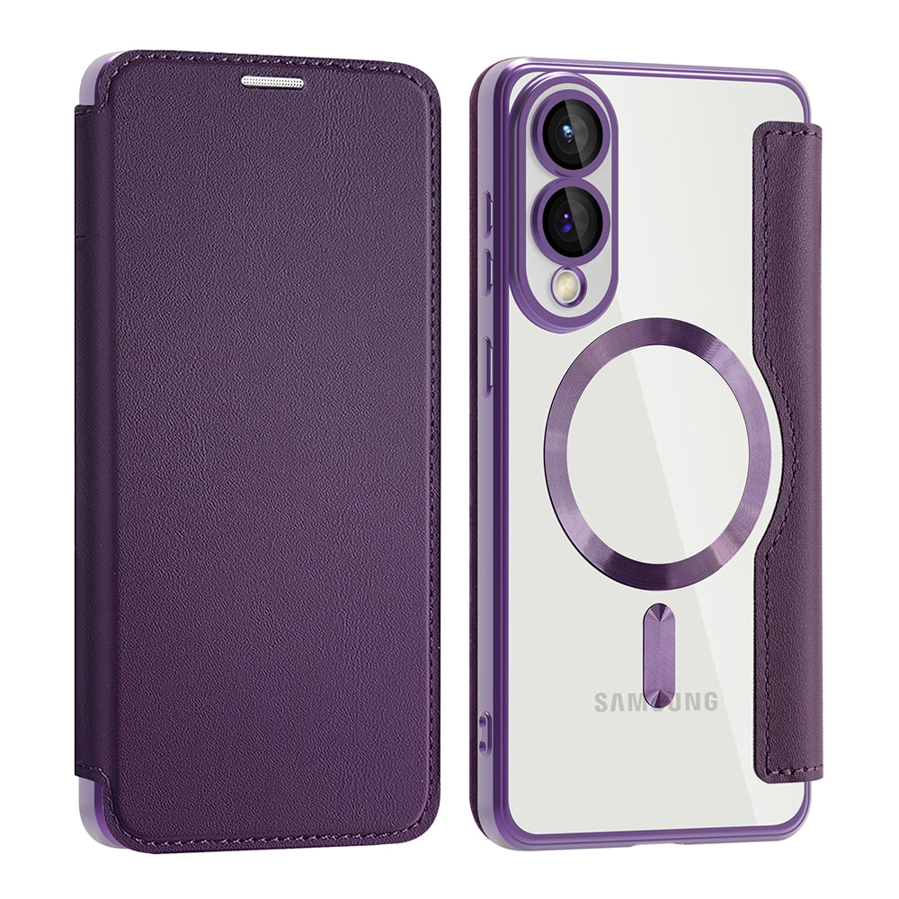 Techsuit - SmartMag Book Case - Samsung Galaxy S25 Edge - Purple