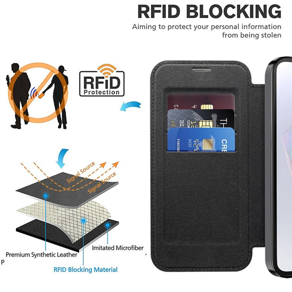 Techsuit - SmartMag Book Case - Samsung Galaxy A35 5G - Black