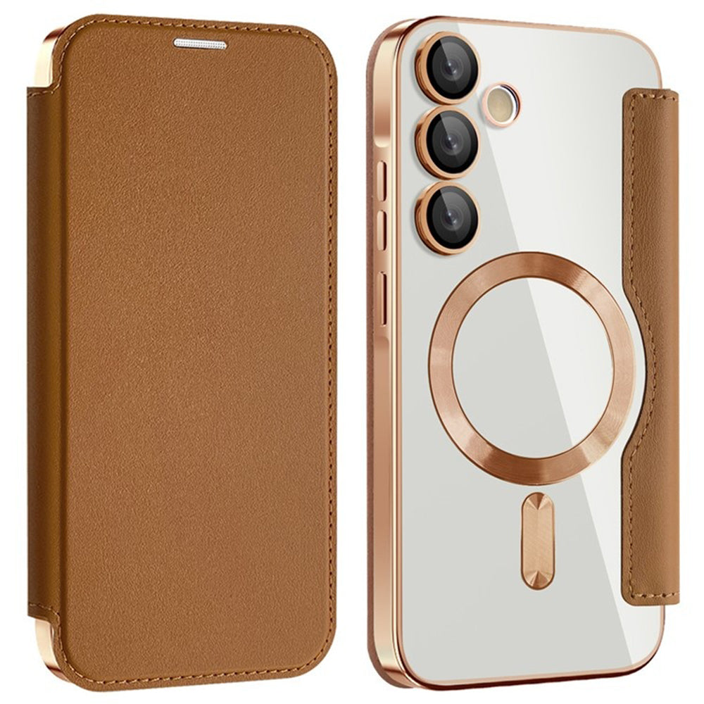 Techsuit - SmartMag Book Case - Samsung Galaxy A35 5G - Brown