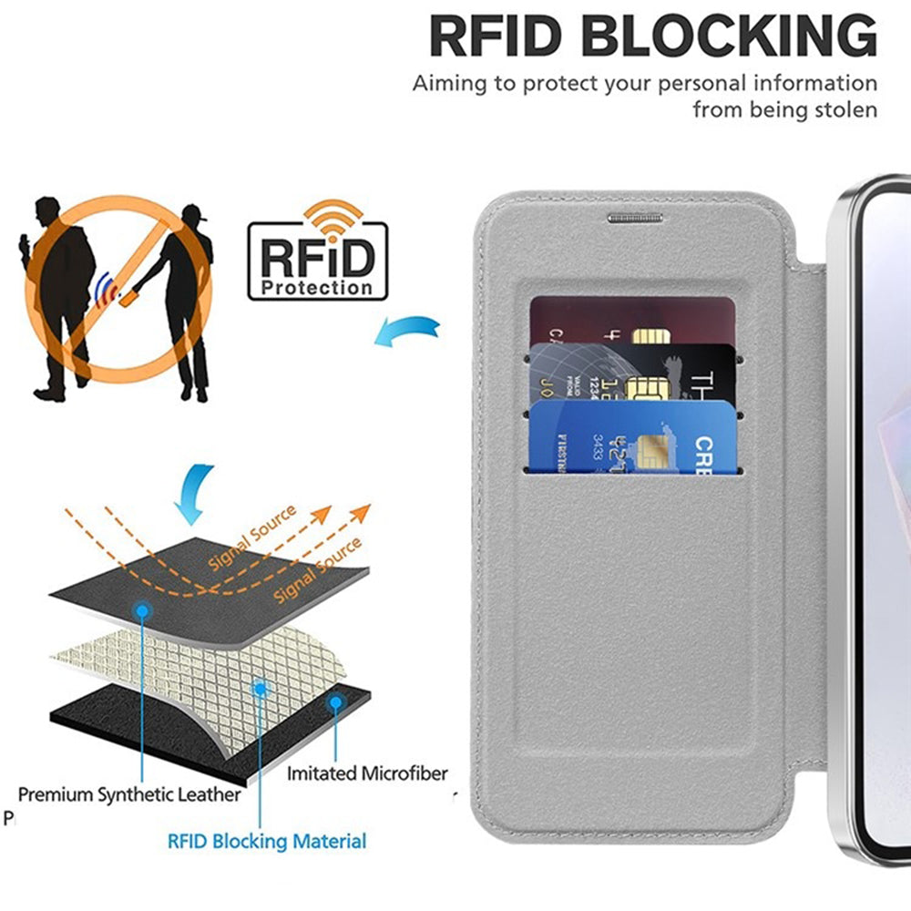 Techsuit - SmartMag Book Case - Samsung Galaxy A35 5G - Gray