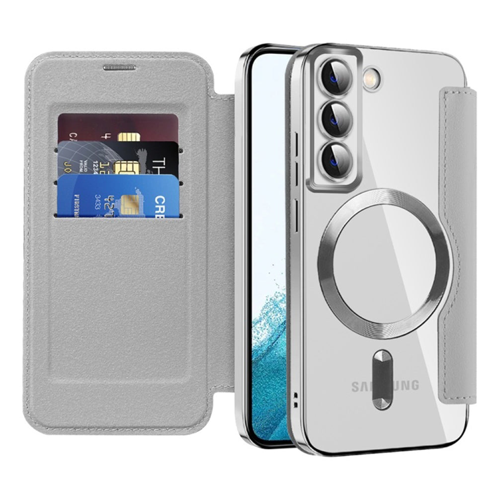 Techsuit - SmartMag Book Case - Samsung Galaxy S22 5G - Gray