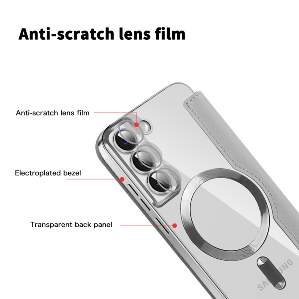 Techsuit - SmartMag Book Case - Samsung Galaxy S22 5G - Gray