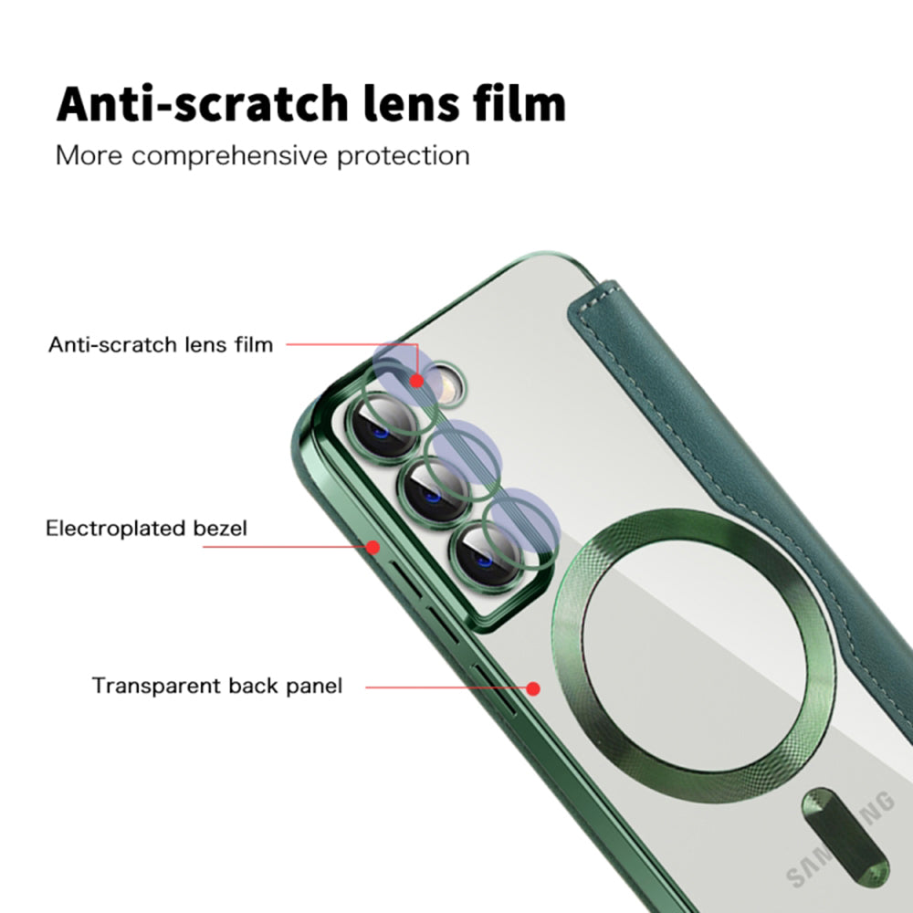 Techsuit - SmartMag Book Case - Samsung Galaxy S22 Plus 5G - Green