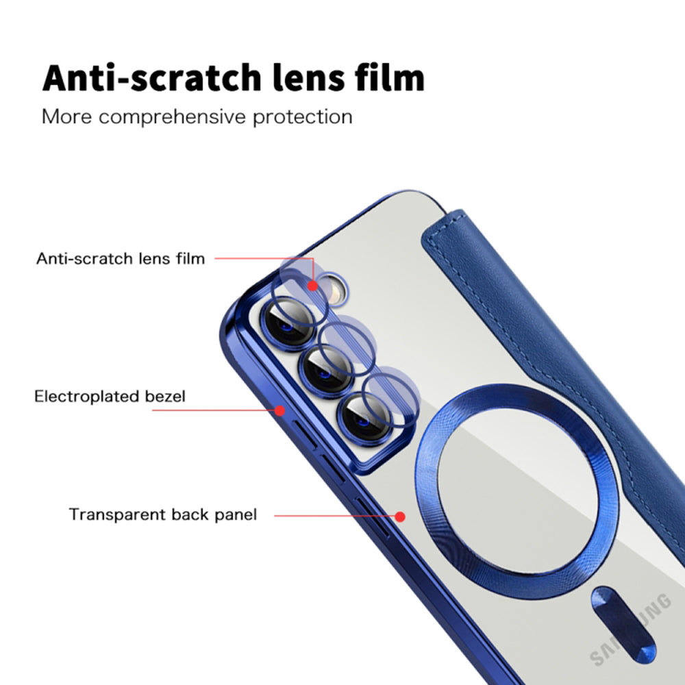 Techsuit - SmartMag Book Case - Samsung Galaxy S22 Plus 5G - Blue