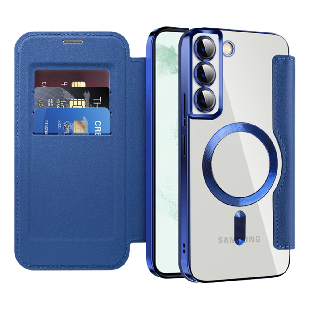 Techsuit - SmartMag Book Case - Samsung Galaxy S22 Plus 5G - Blue