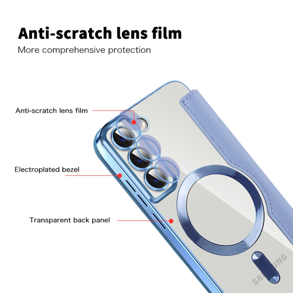 Techsuit - SmartMag Book Case - Samsung Galaxy S22 Plus 5G - Light Blue