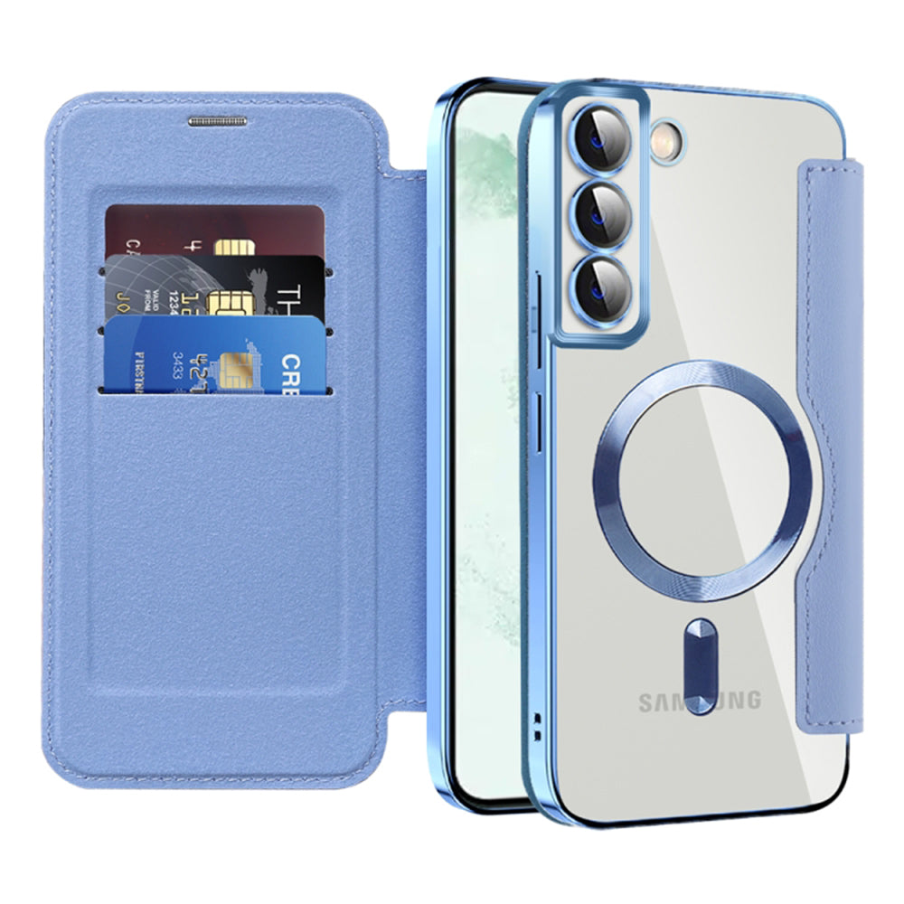 Techsuit - SmartMag Book Case - Samsung Galaxy S22 Plus 5G - Light Blue