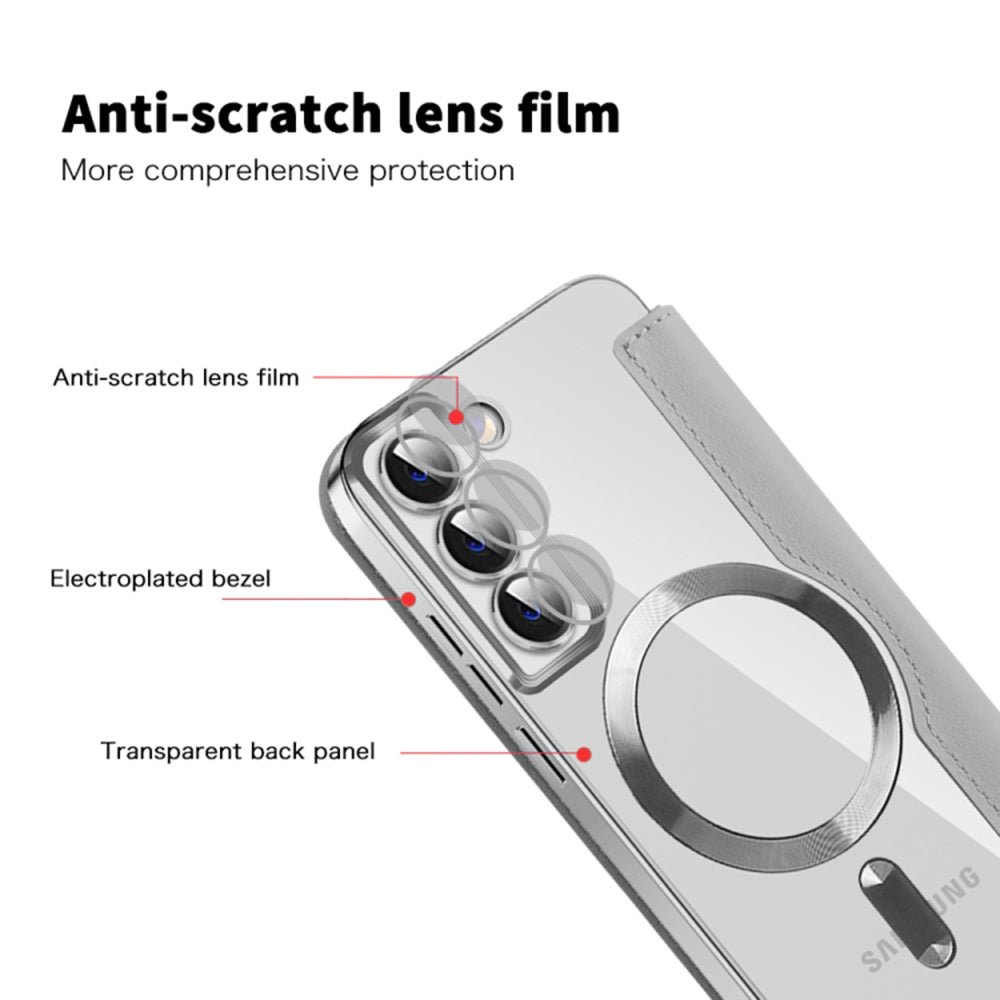 Techsuit - SmartMag Book Case - Samsung Galaxy S22 Plus 5G - Gray