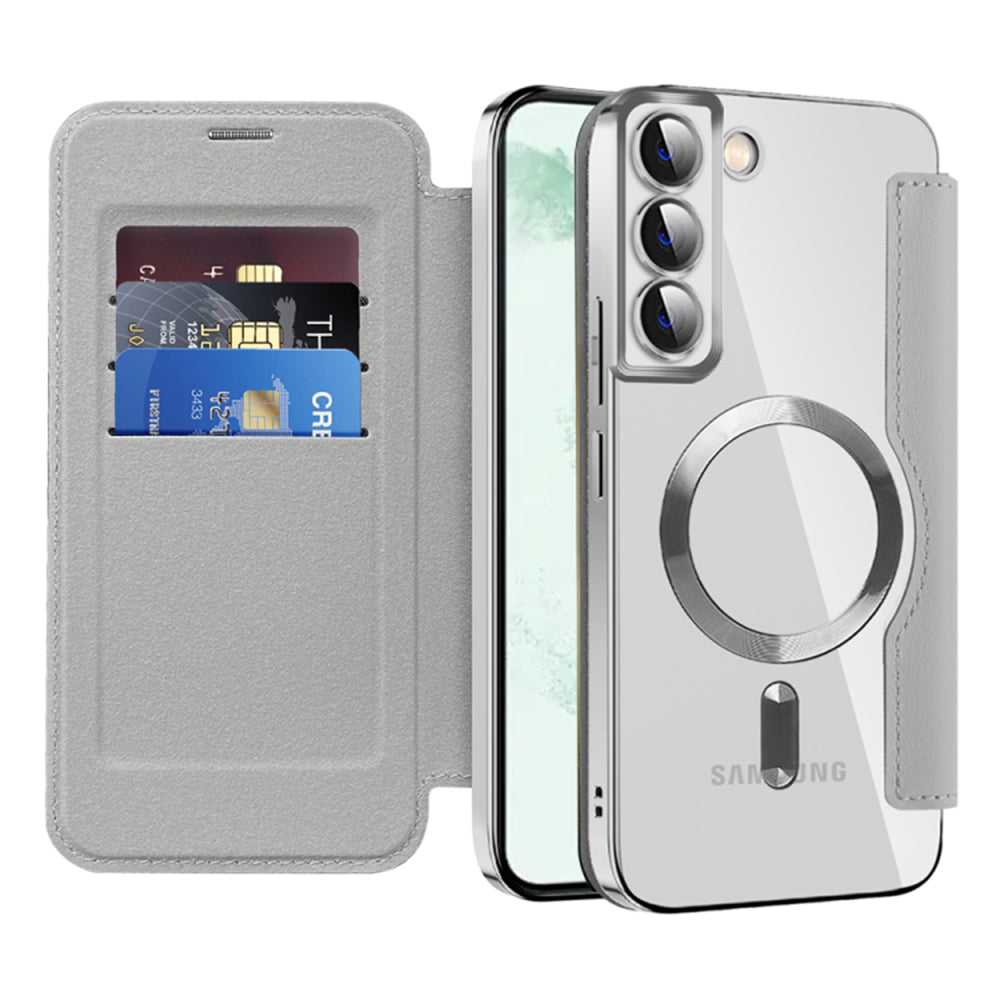 Techsuit - SmartMag Book Case - Samsung Galaxy S22 Plus 5G - Gray