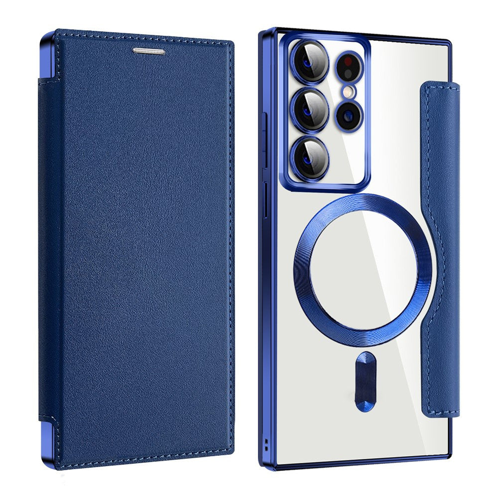 Techsuit - SmartMag Book Case - Samsung Galaxy S22 Ultra 5G - Blue
