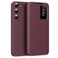 Husa de protectie Techsuit SmartView Series compatibil cu Samsung Galaxy S22 Plus 5G, Roșu