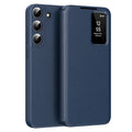 Husa de protectie Techsuit SmartView Series compatibil cu Samsung Galaxy S22 Plus 5G, Albastru