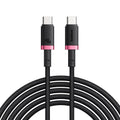 Baseus - Data Cable Dura Series (P10377803U03-01) - for MacBook, Fast Charging, Type-C, PD 240W, 480Mbps, 1m - Red / Bla