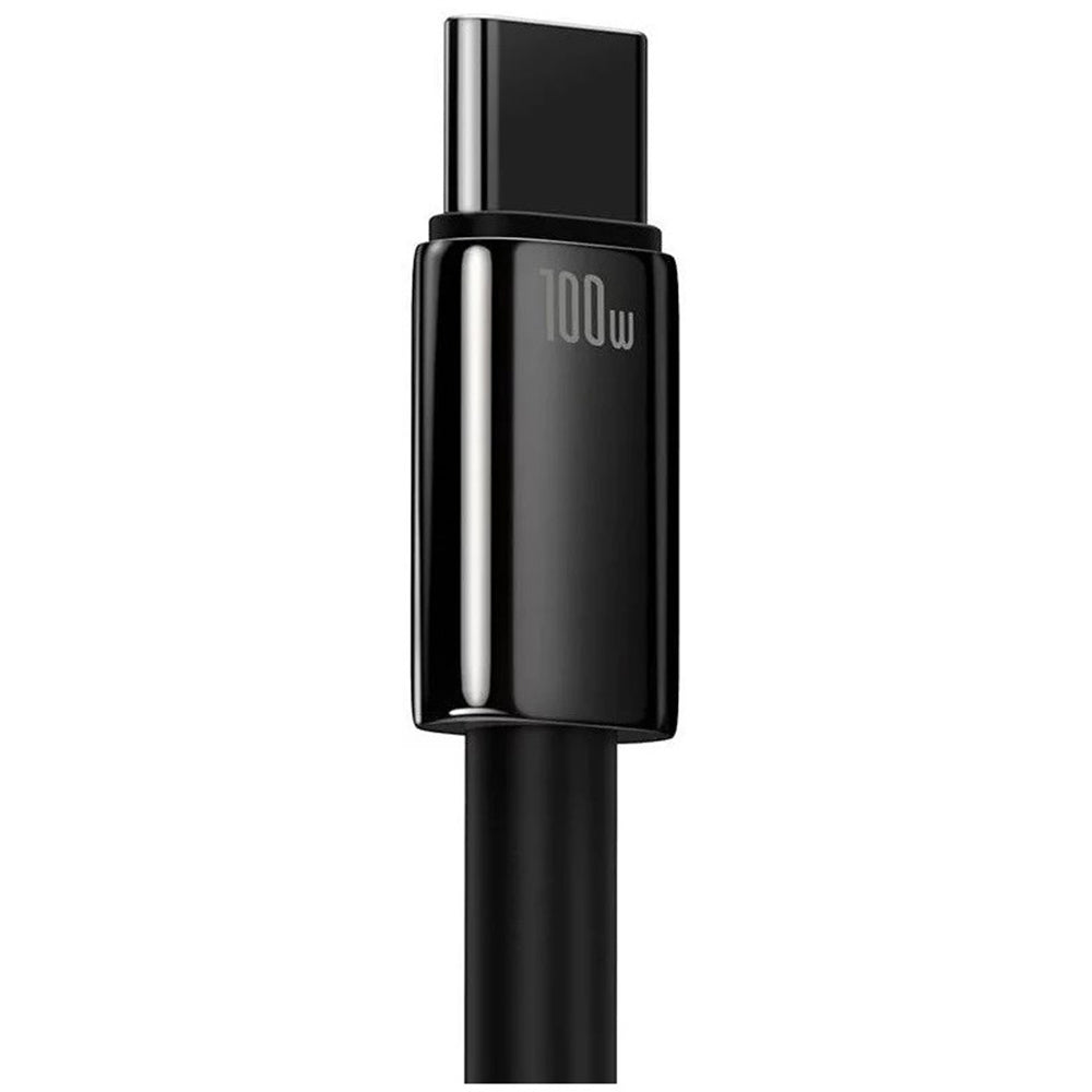 Baseus - Data Cable Tungsten Gold (CAWJ000101) - USB to Type-C, Super Fast Charge, 100W, 480Mbps, 2m - Black