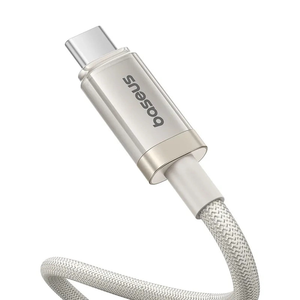 Baseus - Data Cable Titanium (P10378100G21-00) - Type-C, Fast Charge, PD100W, 480Mbps, E-Mark Chip, 1m - Galaxy Titanium