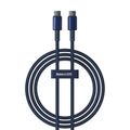 Baseus - Data Cable Tungsten Gold (P10319800321-03) - Type-C to Type-C, Super Fast Charge, 100W, 480Mbps, 1m - Navy Blue