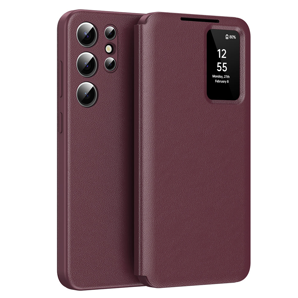Techsuit - SmartView Series - Samsung Galaxy S23 Ultra - Red
