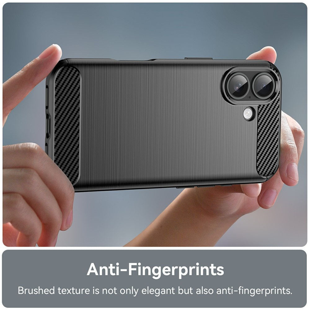 Techsuit - Carbon Silicone - iPhone 17 - Black
