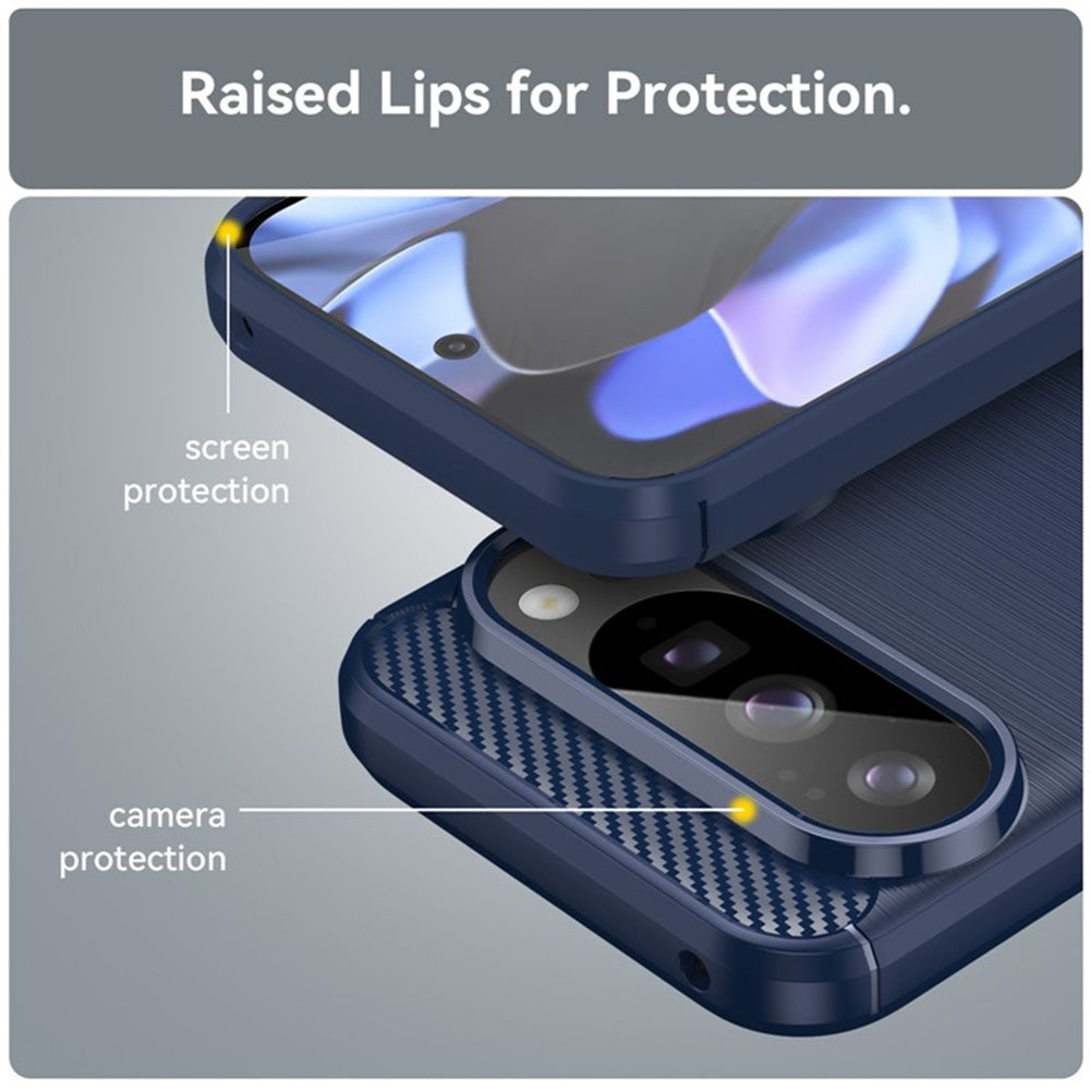 Techsuit - Carbon Silicone - Google Pixel 10 / 10 Pro - Blue