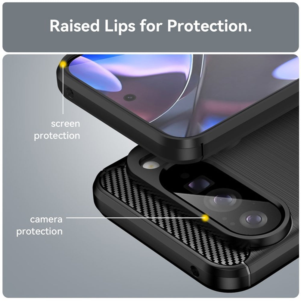 Techsuit - Carbon Silicone - Google Pixel 10 Pro XL - Black