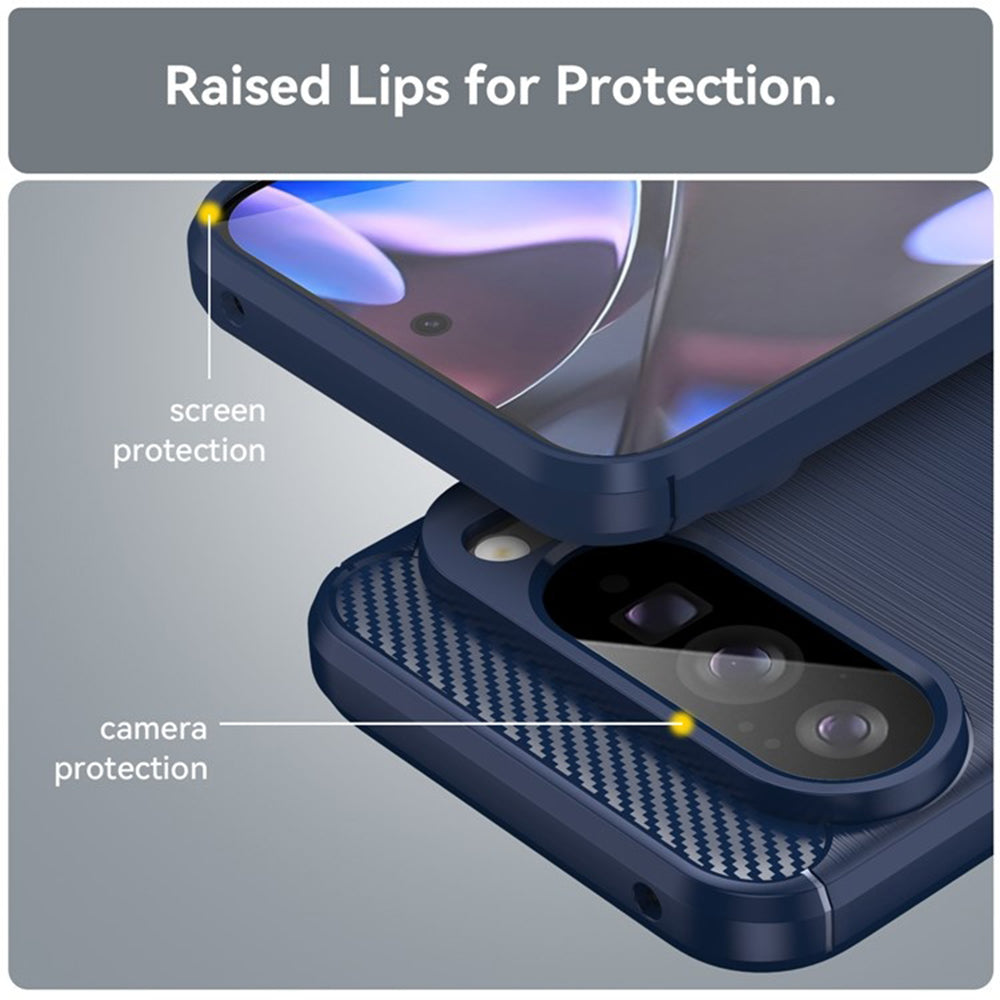 Techsuit - Carbon Silicone - Google Pixel 10 Pro XL - Blue