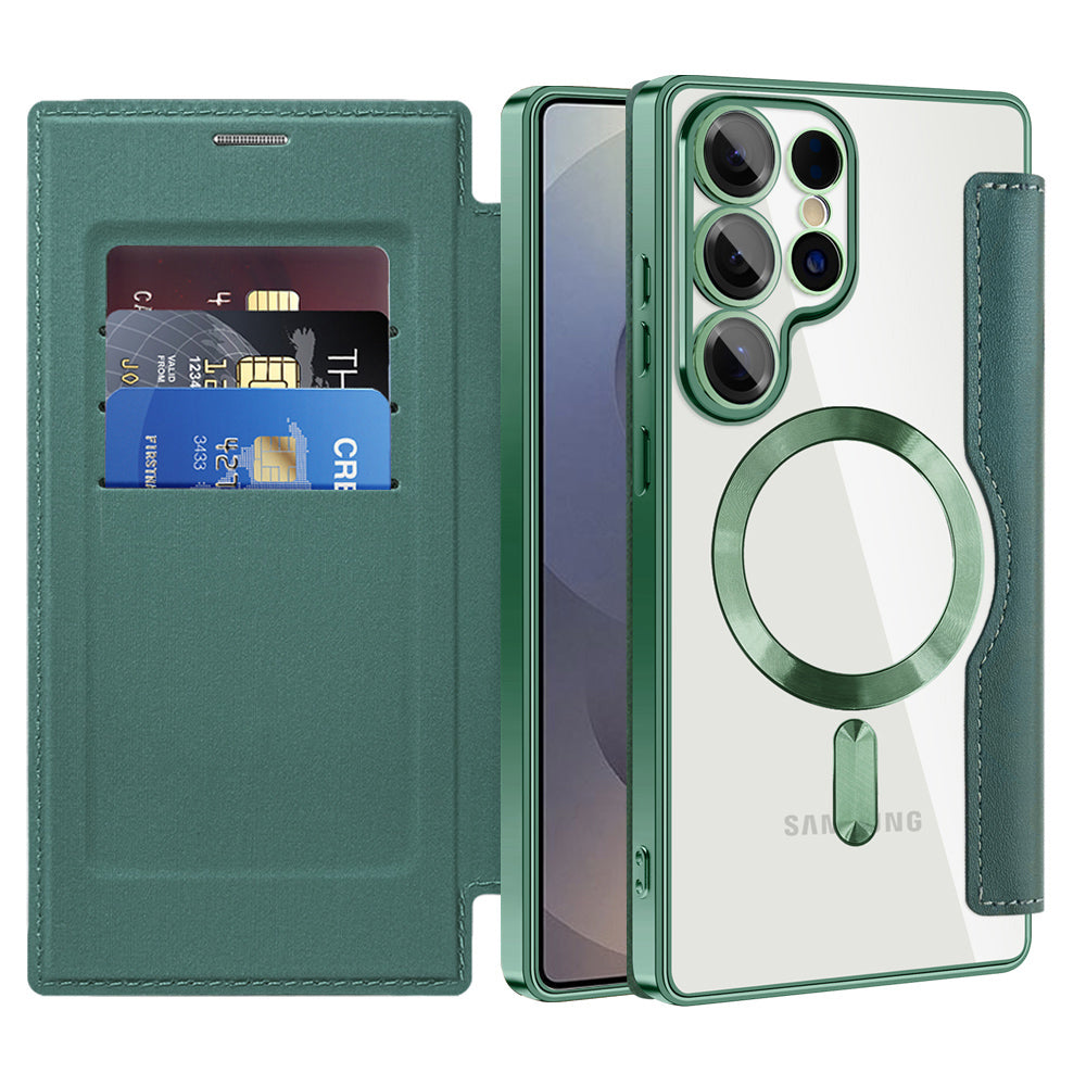 Techsuit - SmartMag Book Case - Samsung Galaxy S25 Ultra - Green