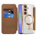 Techsuit - SmartMag Book Case - Samsung Galaxy A36 5G - Brown