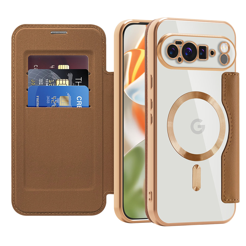 Techsuit - SmartMag Book Case - Google Pixel 10 Pro XL - Brown