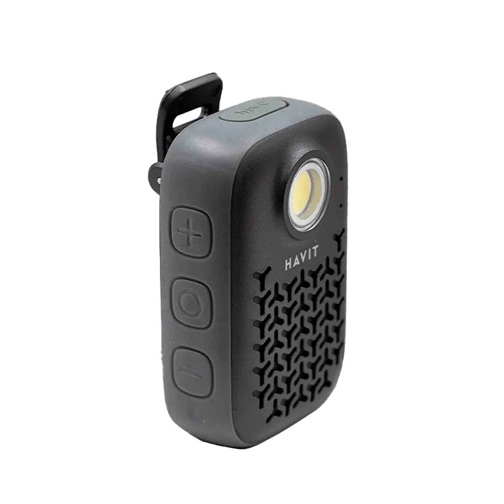 Havit - Wireless Speaker (SK868BT) - Bluetooth V5.4, 5W, 600mAh, IP67, TWS, Flashlight, Hands-free Calls, Type-C - Black