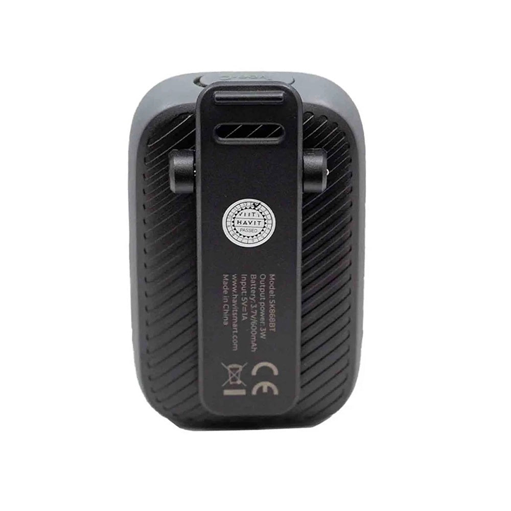 Havit - Wireless Speaker (SK868BT) - Bluetooth V5.4, 5W, 600mAh, IP67, TWS, Flashlight, Hands-free Calls, Type-C - Black