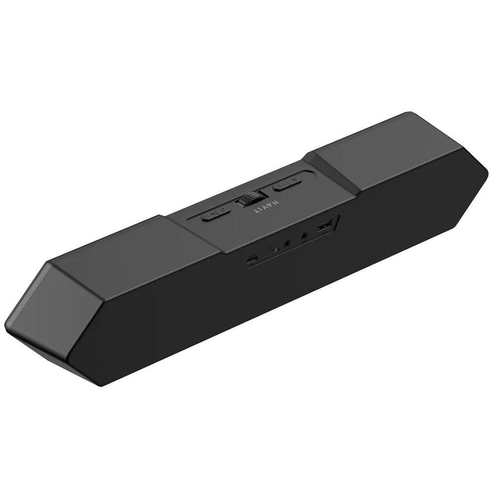 Havit - Wireless Speaker (SK772BT) - for Gaming, USB-C, Bluetooth 5.3, TWS, LED Lights, AUX, TF, USB, 10W, 1200mAh - Bla
