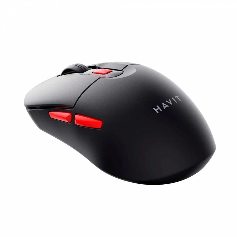 Havit - Wireless Mouse (MS59WB) - 2.4GHz, 800/1200/1600 DPI, ABS, PC, AA Battery - Black / Red
