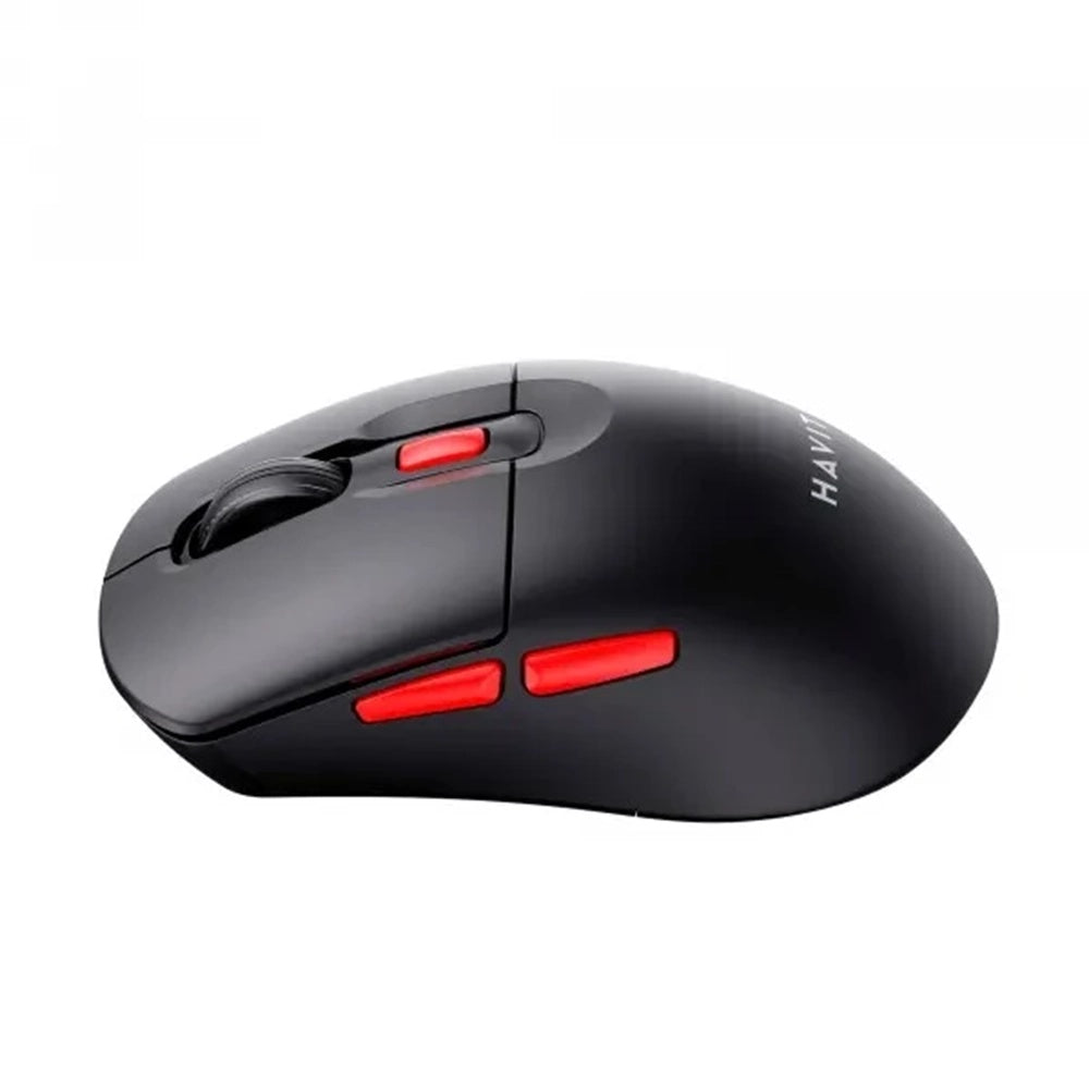 Havit - Wireless Mouse (MS59WB) - 2.4GHz, 800/1200/1600 DPI, ABS, PC, AA Battery - Black / Red