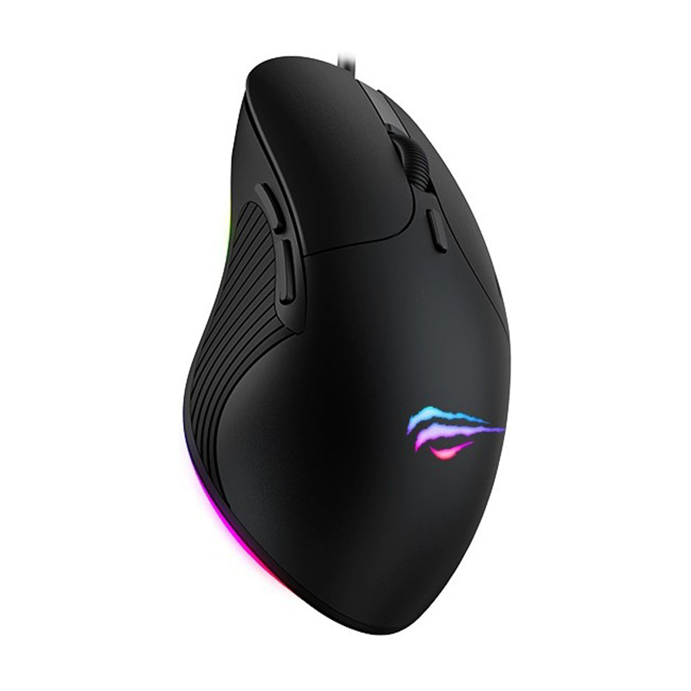 Havit - Wired Gaming Mouse (MS1020WB) - with RGB Lights, 4200DPI, Erginomic Design, USB 5V - Black