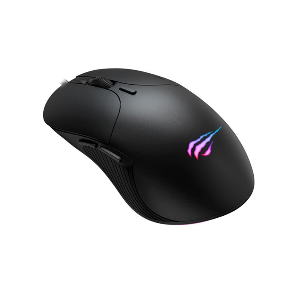 Havit - Wired Gaming Mouse (MS1020WB) - with RGB Lights, 4200DPI, Erginomic Design, USB 5V - Black