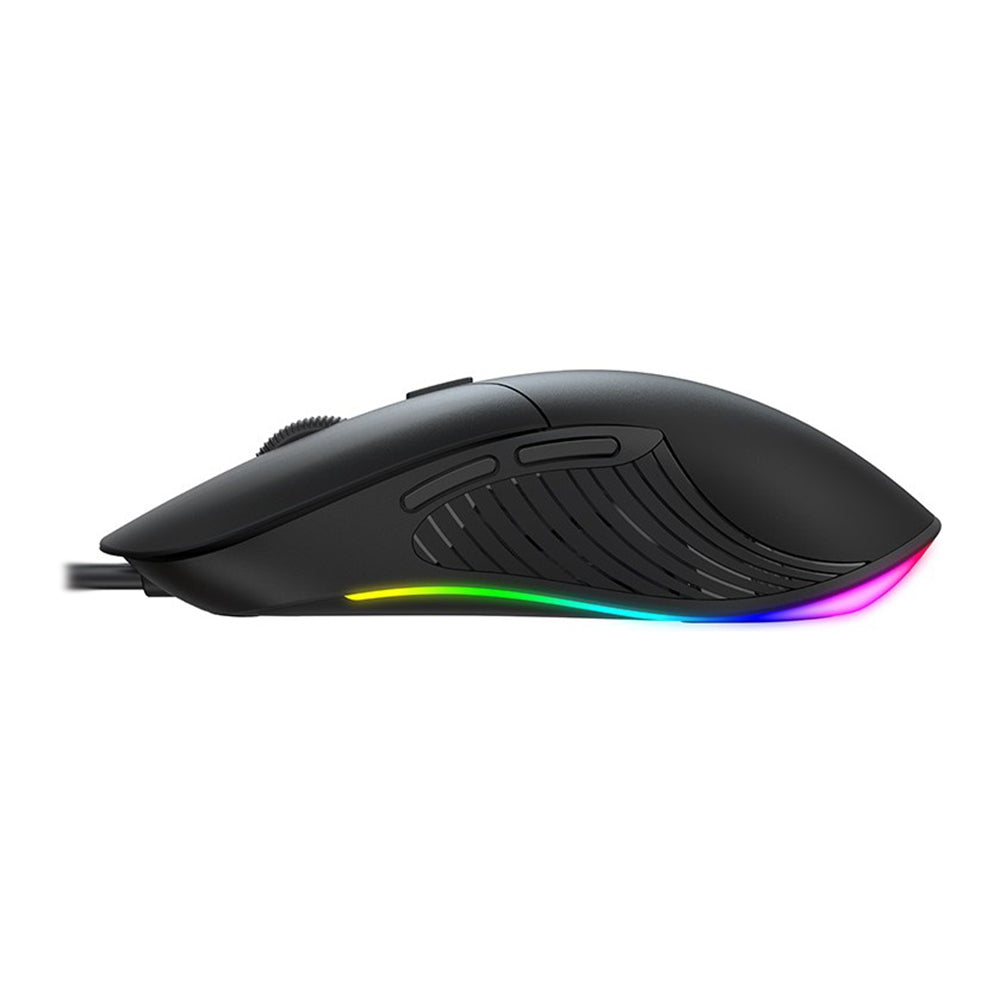 Havit - Wired Gaming Mouse (MS1020WB) - with RGB Lights, 4200DPI, Erginomic Design, USB 5V - Black
