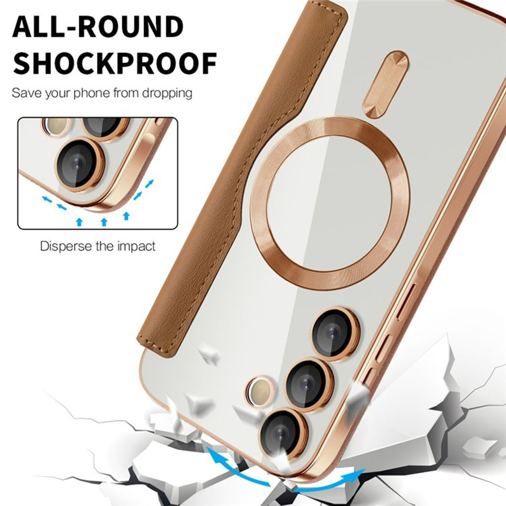 Techsuit - SmartMag Book Case - Samsung Galaxy A55 5G - Brown