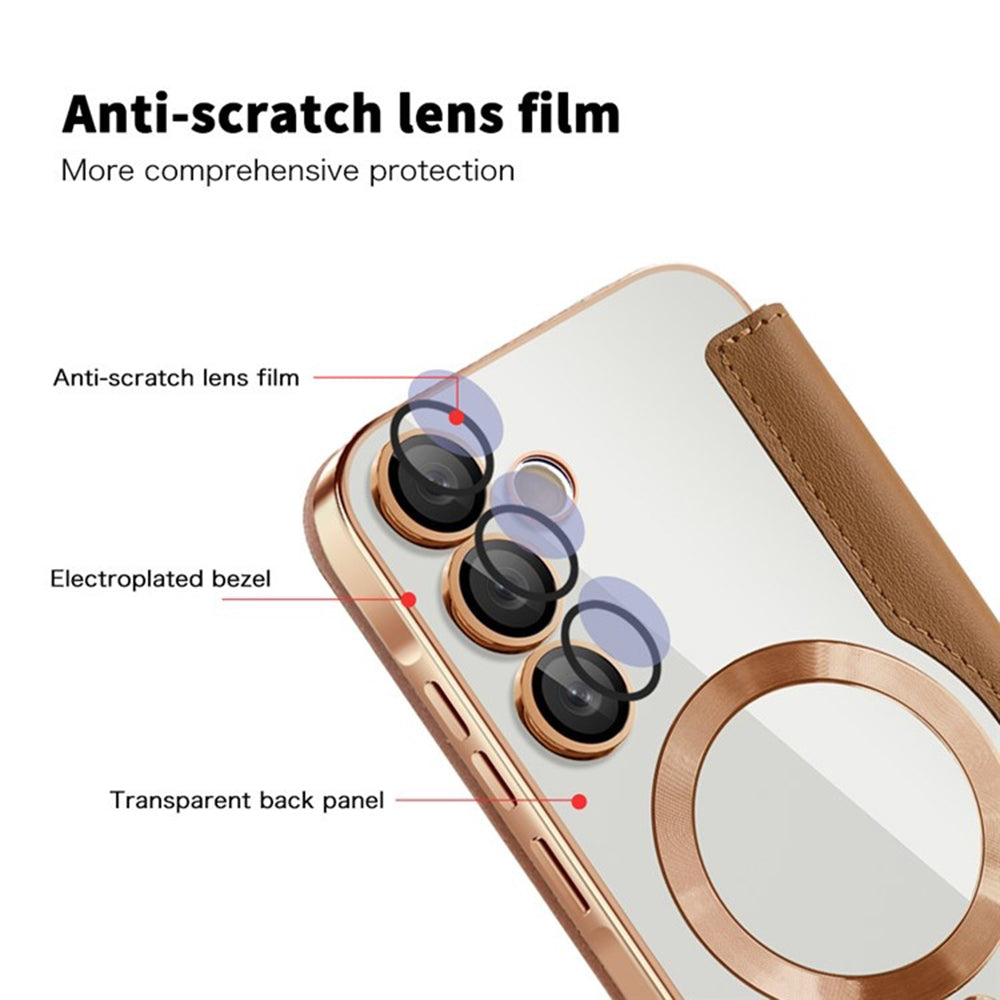 Techsuit - SmartMag Book Case - Samsung Galaxy A55 5G - Brown