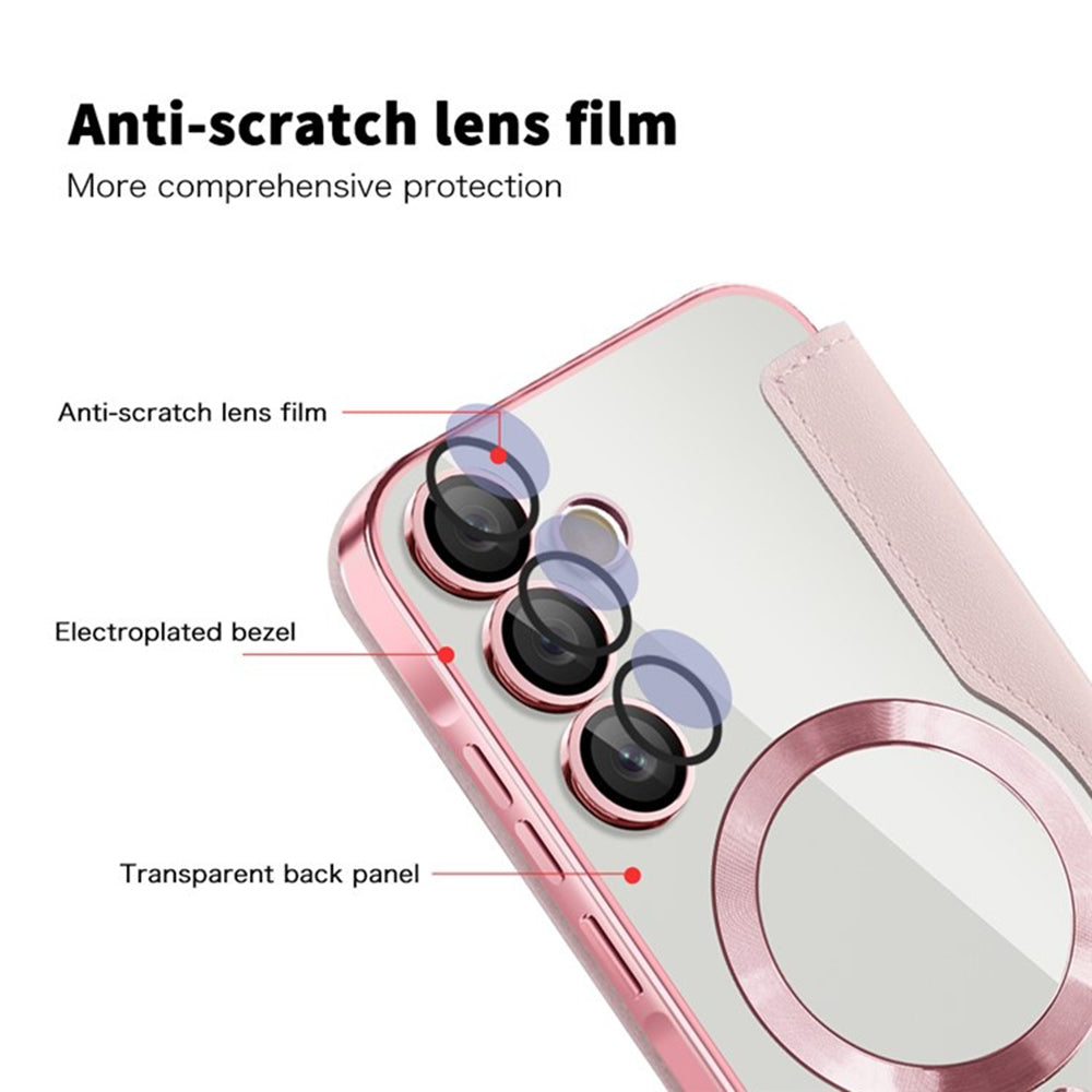 Techsuit - SmartMag Book Case - Samsung Galaxy A55 5G - Pink