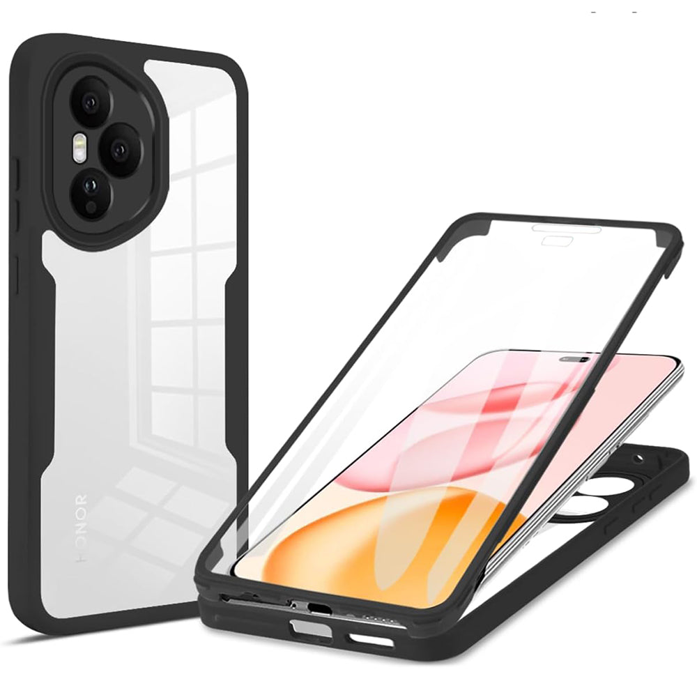 Techsuit - ColorVerse 360 Series + Screen Protector - Honor 400 Pro - Black