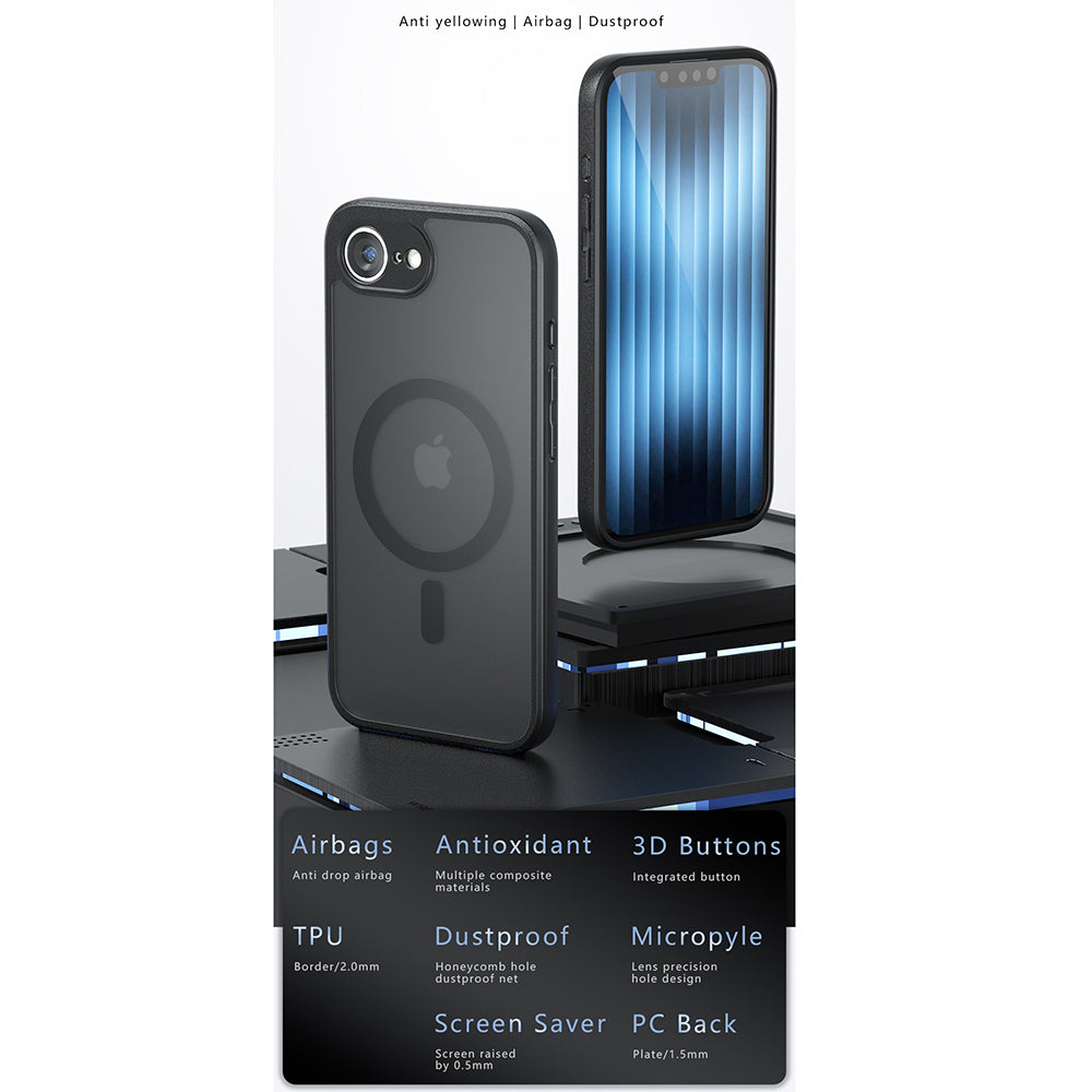 Techsuit - PureFrost MagSafe - iPhone 12 Pro - Frosted Black
