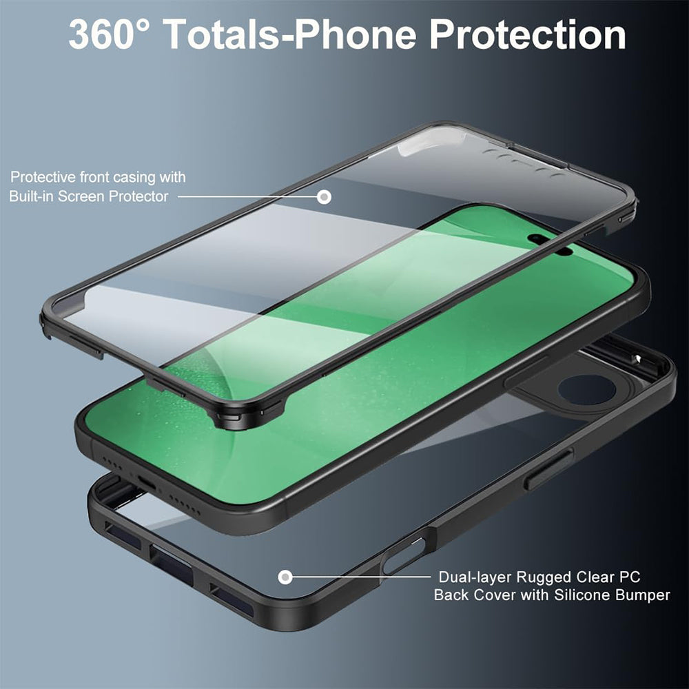 Techsuit - ColorVerse 360 Series + Screen Protector - iPhone 17 Air - Black