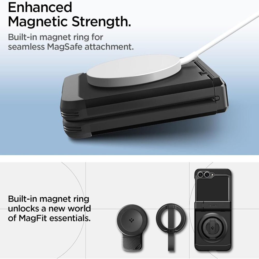 Spigen - Tough Armor Pro MagSafe (ACS09807) - Samsung Galaxy Z Flip6 / Flip7 FE - Black