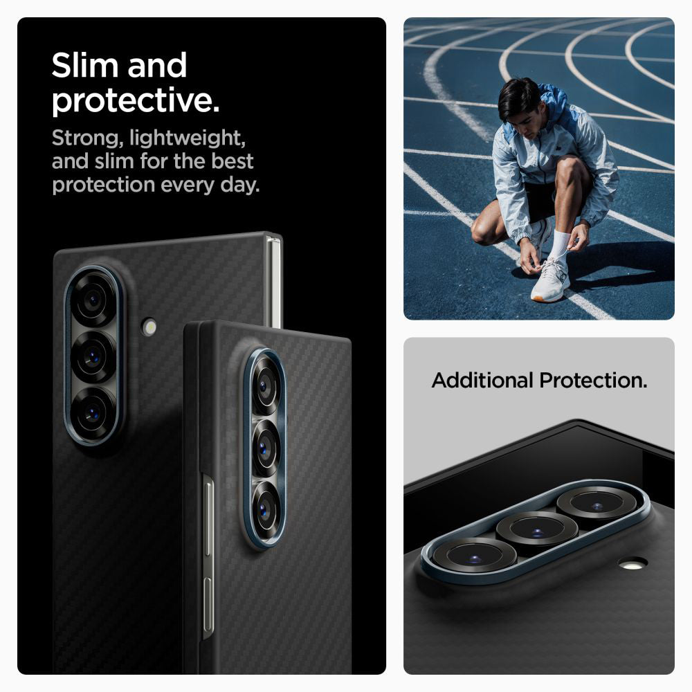 Spigen - Air Skin (ACS09555) - Samsung Galaxy Z Fold7 - Aramid Black