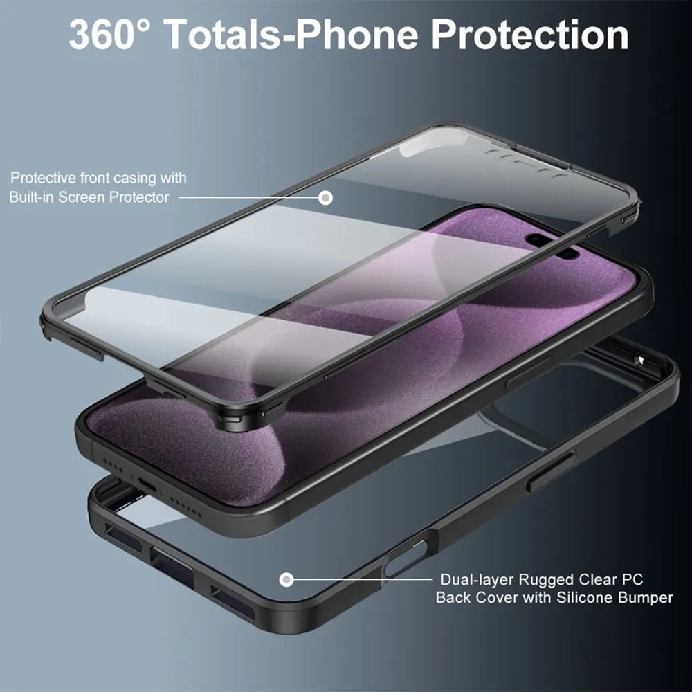 Techsuit - ColorVerse 360 Series + Screen Protector - iPhone 17 Pro Max - Blue