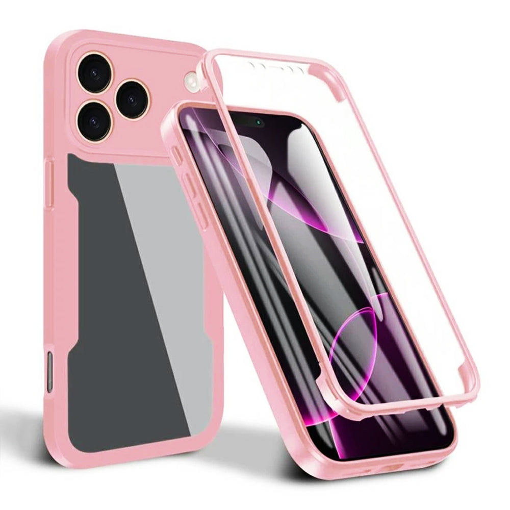 Techsuit - ColorVerse 360 Series + Screen Protector - iPhone 17 Pro Max - Pink