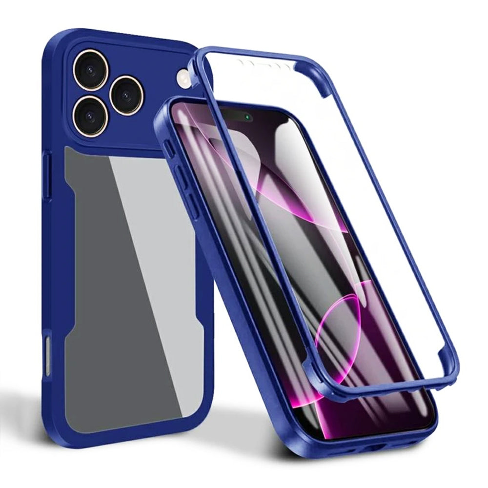 Techsuit - ColorVerse 360 Series + Screen Protector - iPhone 17 Pro - Blue
